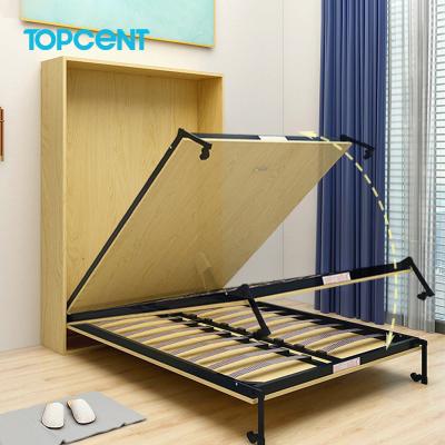 China (Size) TOPCENT Furniture Bedroom Furniture Pusher Murphy Folding Hidden Wall Bed Verticsl Adjustable Mechanism Hardware for sale