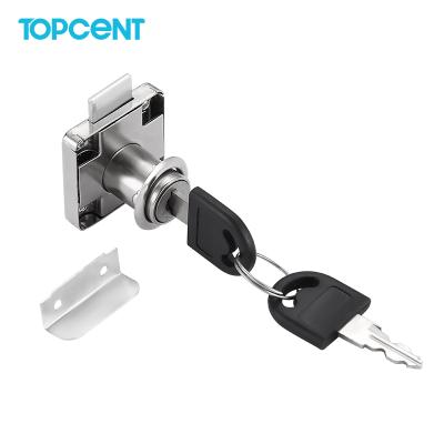 China Locks & Smoothly Opens TOPCENT Furniture Hardware Office Wardrobe Cabinet Cam Drawer Lock For Furniture for sale