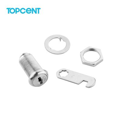 China Locks & Smoothly Opens TOPCENT Furniture Hardware Accessories Cabinet Tubular Cam Lock Metal Mini Combination Zinc Alloy Cylinder for sale