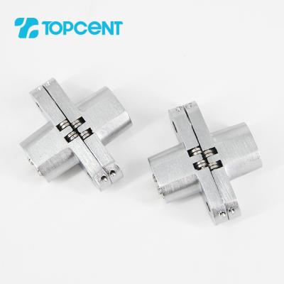 China TOPCENT Modern 180 Degree Stainless Steel Hinge Hinge Concealed Open Wooden Door Entry Zinc Alloy Invisible for sale