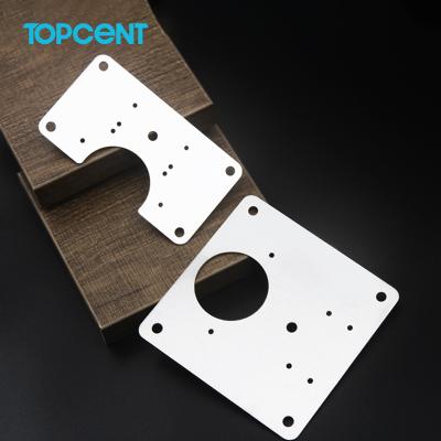 China Topcent Furniture Hinge Side Plate Repair Piece Stainless Steel Easy Hinge Repair Plate for sale