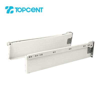 China Topcent Modern High Quality Powder Coating Metal Drawer Slide For Cabinet And Furniture Drawer Roller Slide for sale