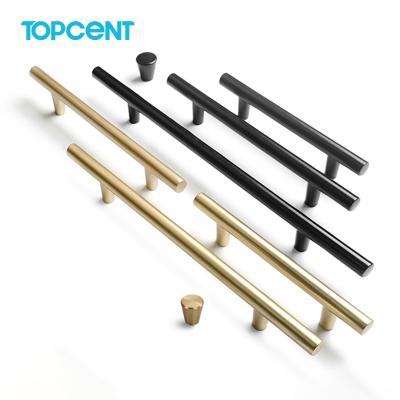 China Topcent Modern Furniture Kitchen Hardware Accessories Stainless Steel Buffet Drawer Handle Wardrobe Door Cabinet Handle for sale