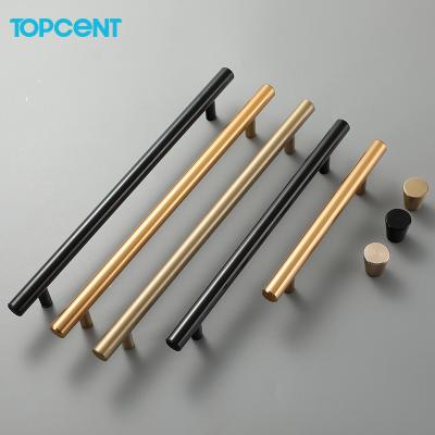 China TOPCENT Modern Modern Stainless Steel Handles Interior Metal Pull Handle Furniture Handles for sale