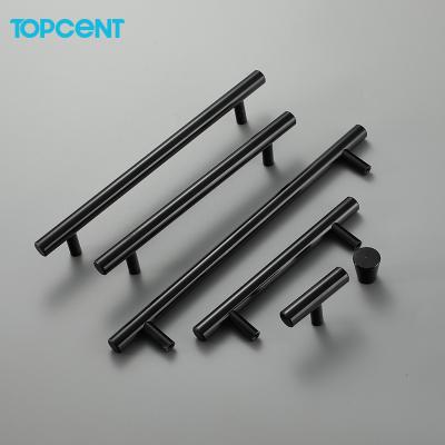 China Topcent Modern Furniture Furniture Hardware Drawer Sideboard Knobs Door Fitting Stainless Steel Handle for sale