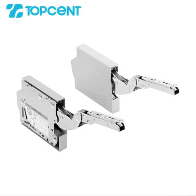 China TOPCENT Soft Close Lid Stay Arm Cabinet Kitchen Cabinet Fittings Heavy Duty Hydraulic Flap Stay for sale