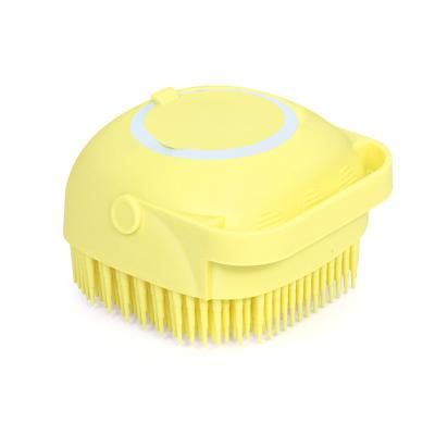 China 2021 Soft Body Silicone Bath Brush For Baby Shower Brush Dispenser Shampoo Brush Liquid Scalp Massager Tool for sale