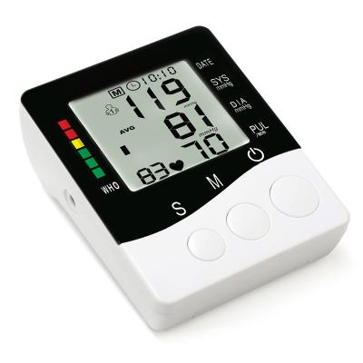 China Daily Checks CE 2*99 Set Memories Digital Household Automatic Arm Band Blood Pressure Monitor Sphygmomanometer for sale