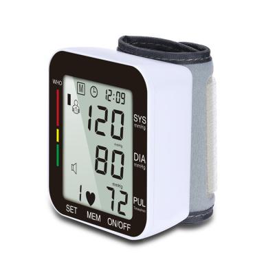 China Blood Pressure Checking at Home Use Amazon Best-Selling Large LCD Display 99x2 Group Auto Reading Memory Wrist Smart Blood Pressure Monitor for sale