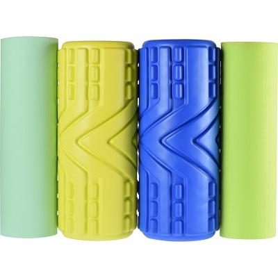 China Foam Dots Help With Core Strength Exercising ZYfit New Design Yoga Foam Roller 2 In 1 14*33cm EVA Grid Custom Foam Roller for sale