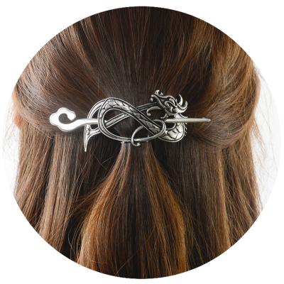 China Celtice Hair Barrette Norse Viking HairJewelry Antique Zinc Alloy Retro Viking Hair Pins For Women for sale