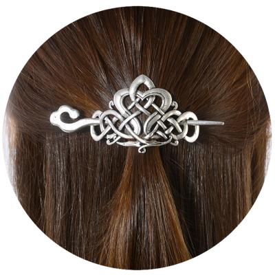 China Celtice Hair Clip Viking Nodice Hair Jewelry Zinc Alloy Retro Viking Hair Pins For Women for sale