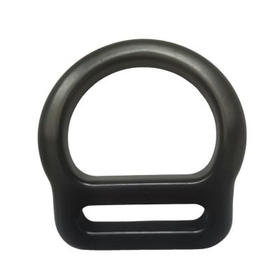 China Factory Custom Ultralight Black Inner 50mm Aluminum D-Clip For Seat Belt for sale