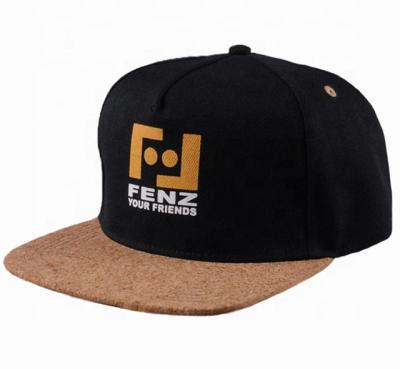 China Black and Brown Simple Stylish Casual Outdoor Hat Cloth Snapback Suede Trucker Hat Snapback Crown 5 Panel Vans Top Hat for sale