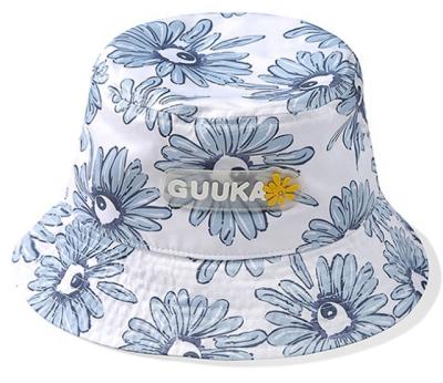 China Floral Striped Flower Bucket Hat Sun-protection Fisherman Packable Weed Fishing Hat for Women Lady Girls for sale