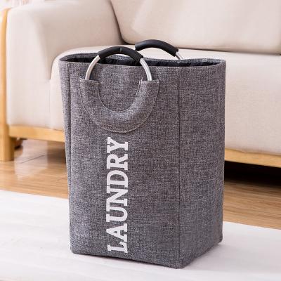 China 2021 Fashion Clothes Storage Basket Large Capacity Quilt Clothing Dirty Handheld Storage Bag for sale