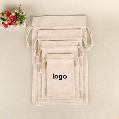 China 2021 HOT sale environmental protection shopping cotton drawstring bag casual creative custom printed logo HOT cotton drawstring bags for sale