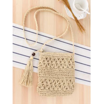 China Joker Style Straw Bags 2021 For Women Summer Beach Rattan Bag Handmade Woven Cross - Body Bohemian Handbags for sale