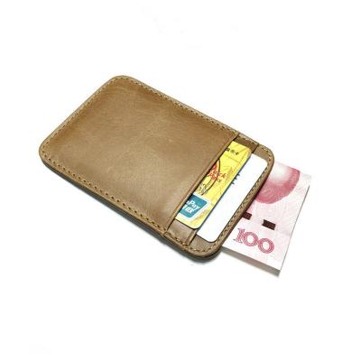 China New Designer Slim High Quality Slim Luxury Wallets Men's Leather Card Holder Small Mini for sale