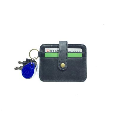 China New Designer Unisex Fashionable Smart Key Wallets ID Genuine Leather Card Holder For Men for sale