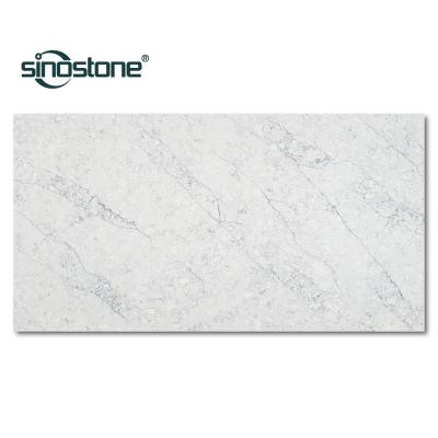 China Durable gray marble looking quartz surface. Natural veining design. for sale