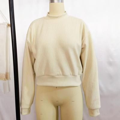 China WOMEN CHENILL OEM VELVET CULTURE CREWNECK STRETCHABLE SWEATSHIRT Anti-wrinkle for sale