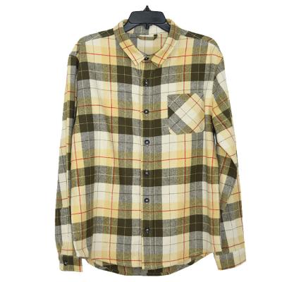 China 100%COTTON anti-pilling MEN'S FLANNEL SHIRT, LIGHT FACE BRUSHED-OLIVE for sale