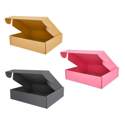 China Custom Corrugated Fashion Accessories Small Quantity Cardboard Box Ad Shipping Cardboard Clothing Packaging For Dress Cloth T-shirt Suit Ad Gift Box for sale