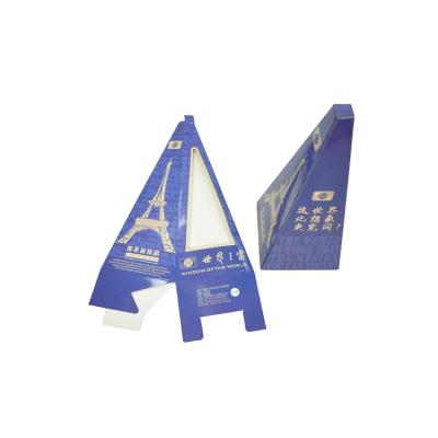 China Recycled Materials Manufacturer-Made Fashion Toy Collapsible Packaging Triangle Popular Custom Paper Tower Box for sale