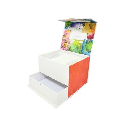 China New Style Fashionable Double-layer Closure Paper Luxury Box Packaging High Capacity Double-layer Gift Boxes for sale