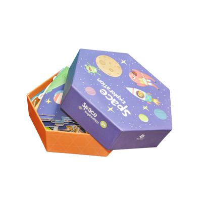 China Gift & Craft Customers Like Bright Colors Not Easily Deformed Custom Boxes Beautiful Hexagonal Packaging Box for sale