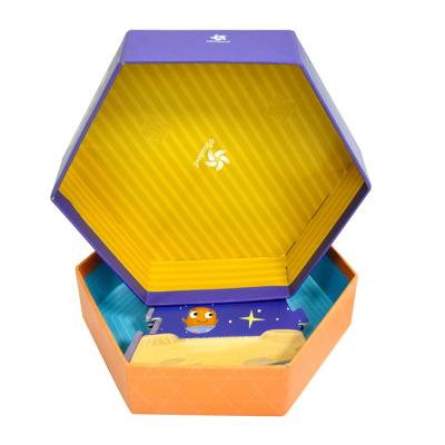 China Gift & Open the manufacturer carefully craft the hexagonal children's puzzle packaging box for sale