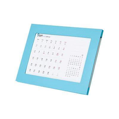 China Manufacturer Classic Solid Color Eco - Friendly Design Printed Desk Calendar 2022 for sale