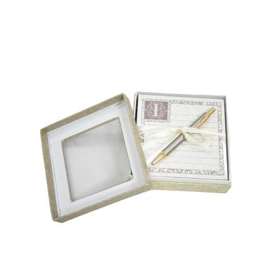 China Notepad the simple and elegant set of gift paper notepad small and portable wholesale price packaging box for sale