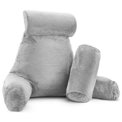 China Hot Sale Mite Anti Dust Large Soft Foam Reading And TV Relax Pillow Neck And Lumbar Pillows With Pockets for sale