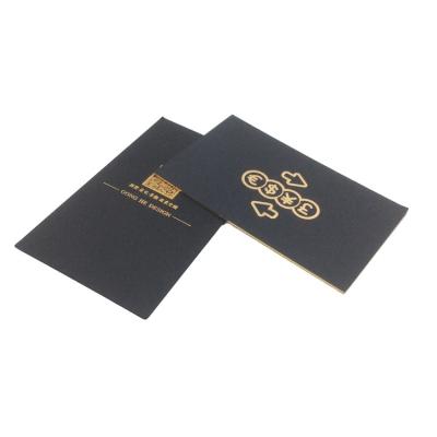 China Business Black Paper Business Card With Gold Hot Stamping Personal LOGO for sale