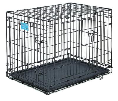 China Breathable Double Door Pet Carrier Cage Foldable Pet Cages Carries Dog Cage Crates For Dogs for sale