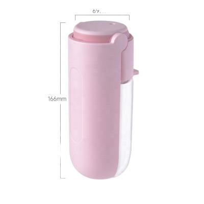 China Sustainable Cat Dog Pet Drinking Feeding Dispenser Outdoor Travel Plastic Portable Dog Water Bottle for sale