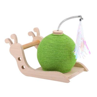 China Creative Cat Scratch Board Grinding Claw Pet Supplies New Sisal Cactus Pet Cat Grasping Ball Toy Cat Viable Cactus Ball for sale