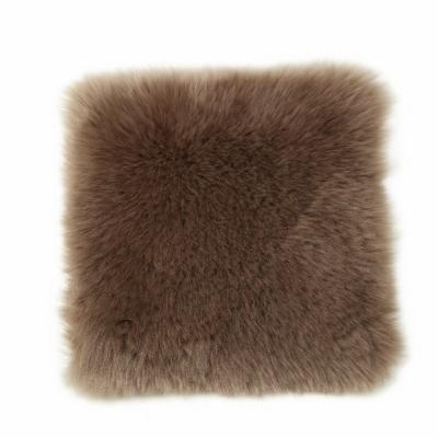 China PORTABLE Supply One Piece Sheepskin Wool Cushion Winter Plush Cushion No Backrest Winter Wool 1 Piece Car Cushion for sale