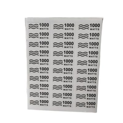 China Custom Logo Label Printing Brand Printing Waterproof High Temperature Resistance Sticker Clothing Adhesive Paper Seal for sale