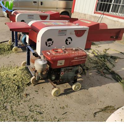 China Agriculture 4 Blade Diesel Engine Corn Stalk Shredder Gasoline Animal Feed Hay Straw Silage Chaff Cutter Machine Price List silage for sale