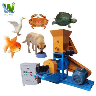 China Fish Feathered Game Dog Pet Cat Animal Feed Food Pelletizer Making Machine Pet Fish Shell Line Dog Cat Food Production Machine for sale