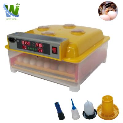 China Automatic Mini Incubator Quail Chicken Duck Goose Quail Poultry 48 Egg Incubator Machine Chicken Egg Incubators Mini Hatcher for sale