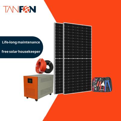 China solar panel energy saving system for home 5kw 6kw 7kw solar power system for home used solar generator for sale