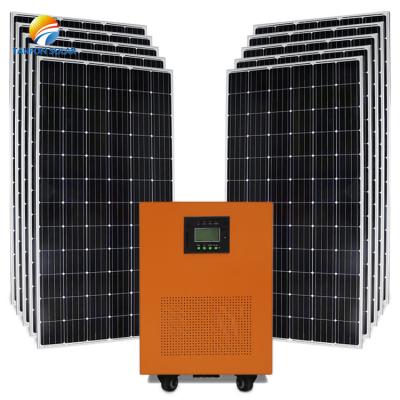 China Home System 5KW 5KVA Solar Panel Grid Tie System Home Solar Power PV System Kit For Sri Lanka for sale