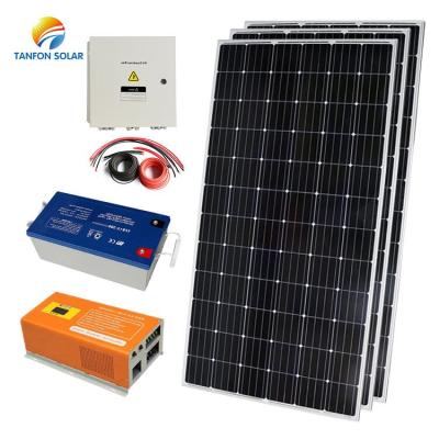 China Single And Three Phase Solar Power Tanfon Home Whole House System 1kw / On Grid Solar System 1000w for sale