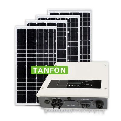 China Home 5kw Solar Panel System Grid Tie Systems For Household for sale