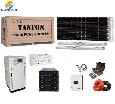 China 5kw solar panel system 3phase solar system home use solar power systems for home for sale