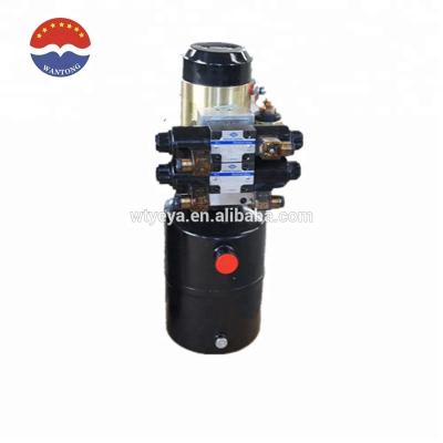 China DC 12v Hydraulic Power Unit Steel Tank 8L 24v 220 Automatic Mini Lift Hydraulic Power Unit for sale